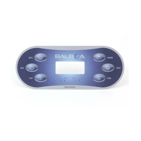 Balboa Water Group BBG12101 2 Pump Overlay with Jets, Aux & Flip for Topside Control Panel TP600