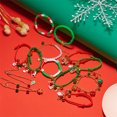 thumbnail image 5 of Yoyauz Christmas Bracelet Set for Ladies Girls Santa Claus Christmas Tree Bell Elk Snowman Gift Charm Adjustable Bracelet For Christmas Accessories Decoration Jewelry Gifts, 5 of 5