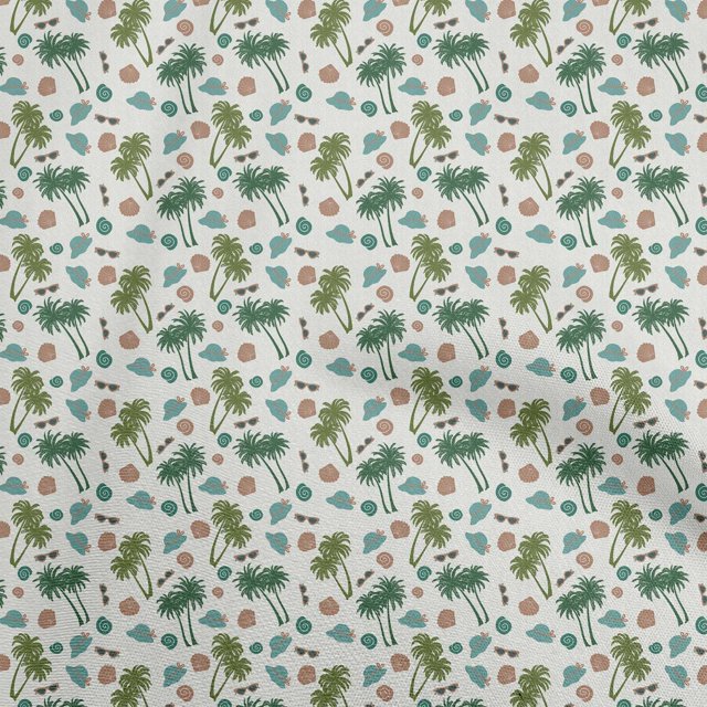 oneOone Tissu Georgette Viscose Vert pour Robe de Voyage Tissu Imprimé au Mètre 42 Pouces de Large