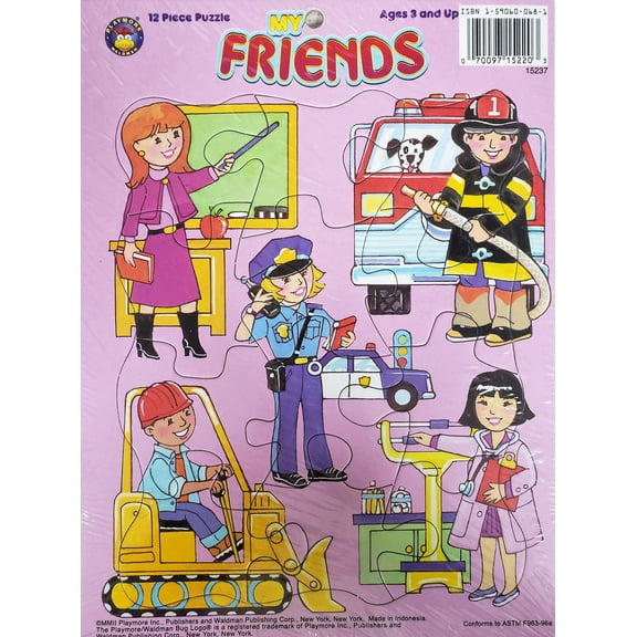 Playmore My Friends Our Heroes 12 Piece Frame Tray Puzzle