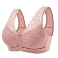 thumbnail image 1 of AherBiu Plus Size Bras for Women High Impact Wireless Large Bust Bralettes Front Closure Pull on Full Coverage Bras, 1 of 2
