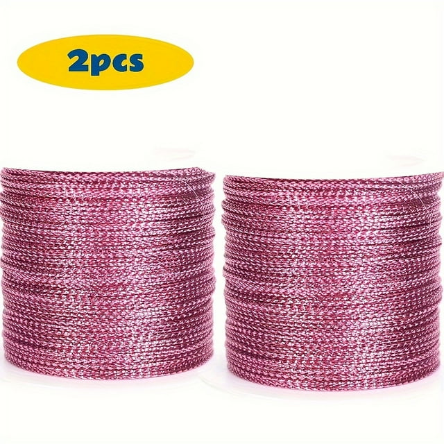 KEINXS 66ft Metallic Tinsel Rope - Vibrant Colors for DIY Crafts Gift Wrapping Jewelry Making & Christmas Decorations - Polyester - For Crafters DIY Enthusiasts & Holiday Decorators -