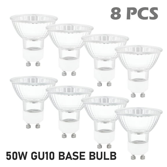 HIBIBUD 2026 New Gu10 120V 50W Halogen Light Bulb Soft White Long Lasting Lifespan for Homes,Offices,Retail,Display,Recessed Lighting