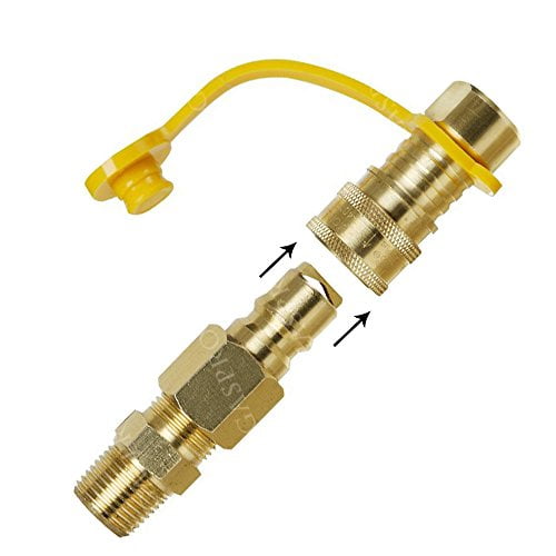 GASPRO Propane/Natural Gas Quick-Connect KitPipe Thread-100% Solid ...