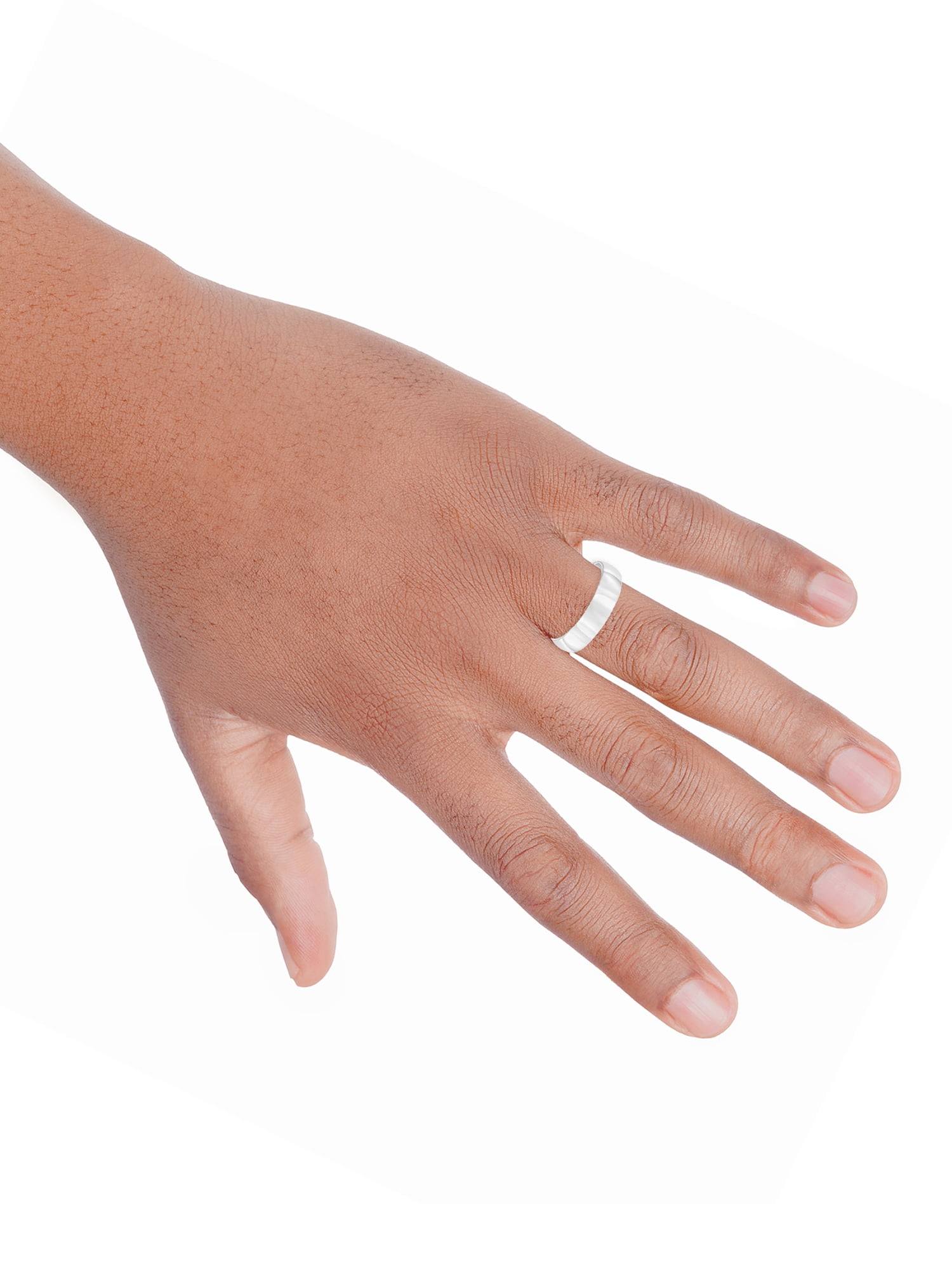 Brilliance Fine Jewelry Sterling Silver 5mm Men's Comfort Fit Polished Wedding Band
