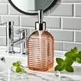 thumbnail image 5 of Horizontal Stripe Glass Soap Dispenser Bottle, Press Type Pump Liquid Soap Container for Hand Soap, Shampoo, Body Wash, Refillable and Durable Design, 5 of 5