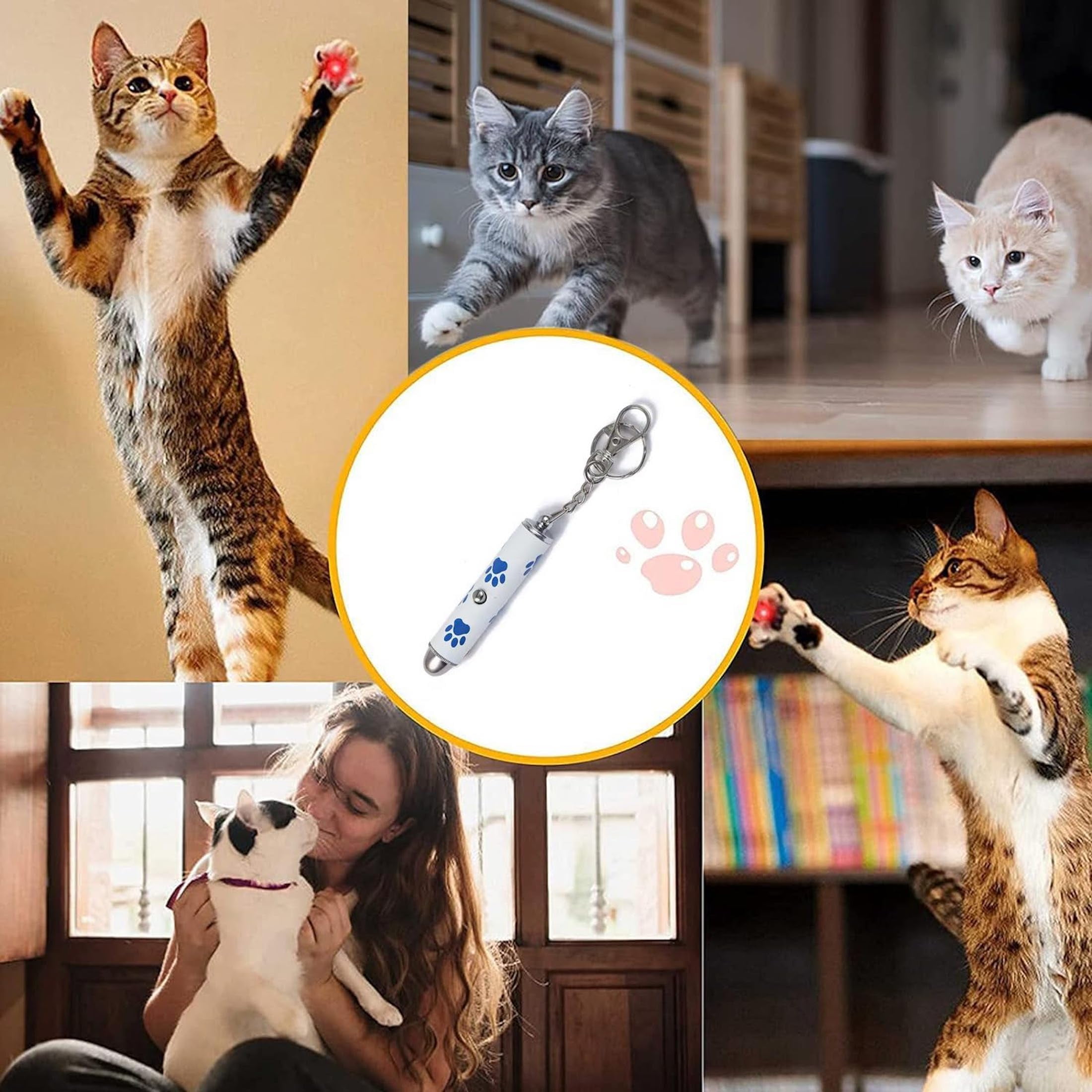 Hitt Brands Pet Laser, Exerciser and Keychain for Cats and Dogs