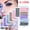 A, variant on DIR 1 Set Colored Eyelash Clusters Curly Eyelashes Pink Blue Colors Eyelashes Natural Wispy Mixed Length Eyelash Pack Soft False Eyelashes 14mm E Color