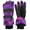 Purple Pixel Camo, variant on N'Ice Caps Kids Waterproof Thinsulate Winter Snow Gloves | Boys Male Cold Weather Pixels Black
