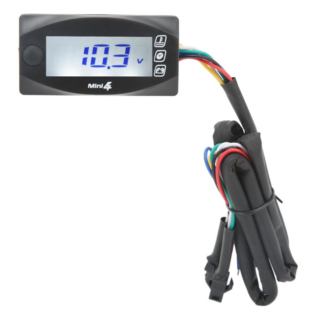 Termómetro para motocicleta, 4 en 1, voltímetro para motocicleta, indicador de temperatura del motor, aspecto llamativo
