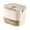 Beige, variant on Tray With Lid And Ice Storage 52 Ice Cubes And Release Ice Drawer Style Portable Ice Maker With Container For Home Camping