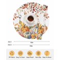 thumbnail image 6 of 13 Inch Round Placemats Set of 4, Orange Pumpkins Fall Non Slip Heat Insulation PP Table Mats, Thanksgiving Botanical Autumn Washable Place Mats for Kitchen Dining Party Table Decor, 6 of 7
