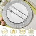 thumbnail image 3 of 100 Pack 13” Silver Round Charger Plate by Celebrate It - Table Setting for Weddings - Birthdays - Engagement Parties - and Holidays, 3 of 9