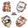 thumbnail image 5 of ALAZA Rustic Checkered Womens Travel Laptop Backpack Large Daypack Ladies Shoulder Bags S, 5 of 7
