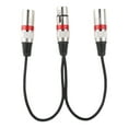 thumbnail image 1 of XLR Splitter Adapter,30cm XLR Female Jack XLR Extension Cable XLR Audio Splitter Impressive Results, 1 of 9