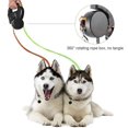 thumbnail image 4 of HELIAHOO Dual Retractable Dog Leash for Small Dogs-Dog Walking Belt for Running Hiking Training with 360 Tangle-Free,Double Dog Leash with Reflective Nylon Ribbon for Pomeranian, Teddy AZ83-4720, 4 of 9