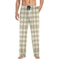 thumbnail image 4 of Top-kevin Buffalo Plaid Check Blue Green Pajama Pants Mens Lounge Pants Casual Men Pajama Bottoms, 4 of 7