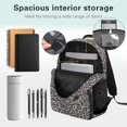 thumbnail image 4 of KUIFORTI Bow Leopard Print Fashion Kids Backpack Set 4Pcs with Lunch Box Pencil Pouch Water Bottle Sleeve for Elementary Middle School Girls Boys Back to School Supplies Gifts, 4 of 7