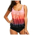 thumbnail image 1 of Women Tankini Swimsuit Tummy Control Top With Shorts Two Piece Bathing Suit, 1 of 6