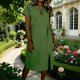 thumbnail image 2 of Largo Vestido Casual Mujer Mezcla de Lino Cuello Redondo Suelto Ajuste Multicolor Maxi de Verano para la Playa, 2 of 6