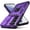 Purple, variant on for Samsung Galaxy S21 Case,with Camera Lens Cover HD Screen Protector,[Military Grade] Ring Car Mount Kickstand Hybrid Hard PC Soft TPU Shockproof Protective Case for Galaxy S21, Purple