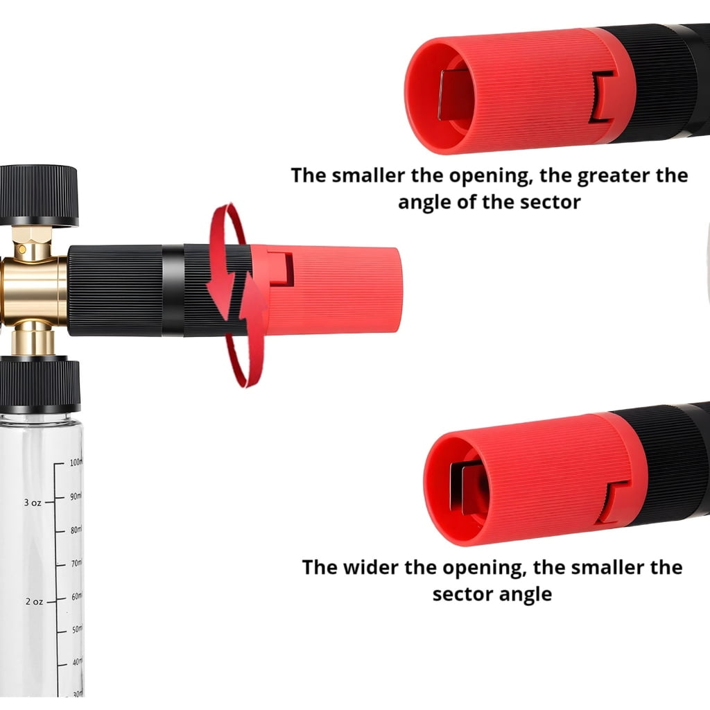 Miiottaa Washer Foam Sprayer For Car Washing And Detailing Foam Cannons 1/4 Thread