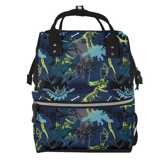 Defioc Cartoon Dinosaur for Baby Diaper Bag Backpack - Baby Bag for Boys & Girls - Diaper Backpack - Large Travel Diaper Bags- Baby Registry Search & Shower Gifts