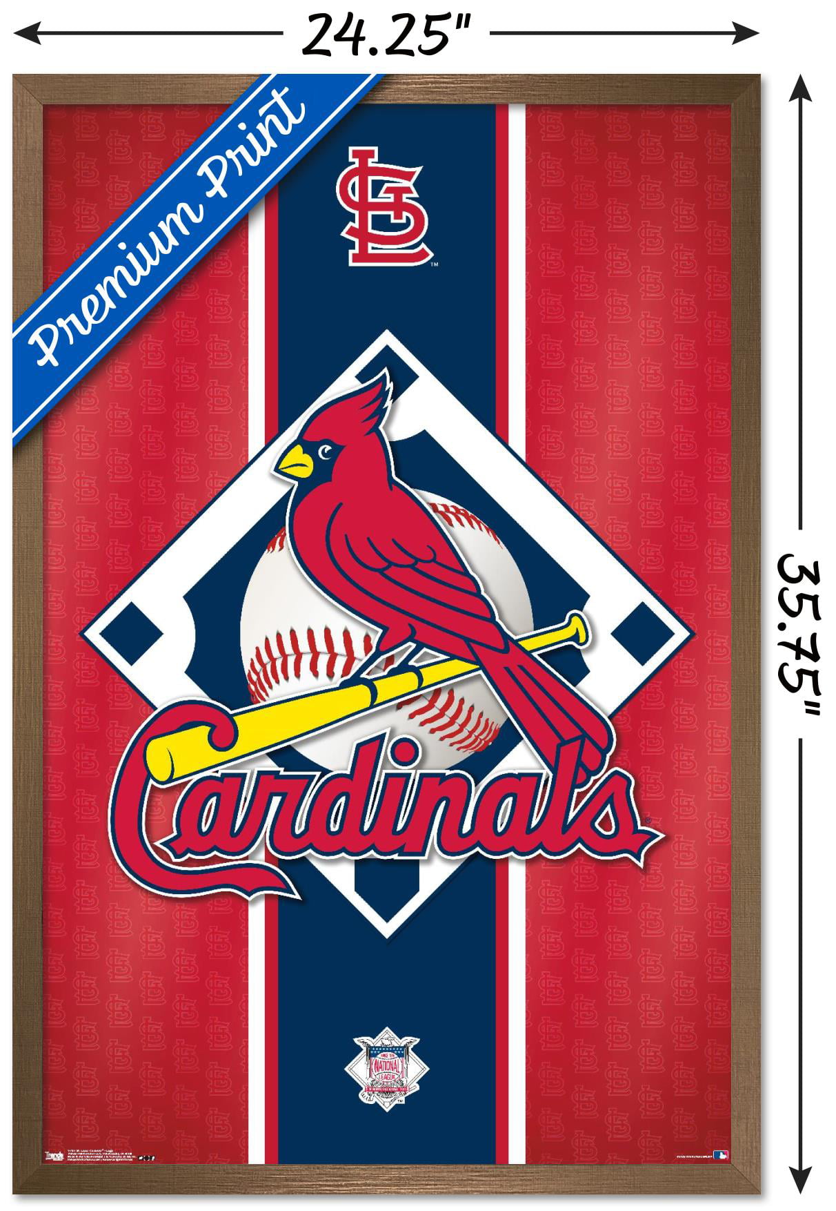MLB St. Louis Cardinals - Champions Poster - 22.375 x 34 - The Blacklight  Zone