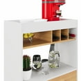thumbnail image 5 of Boahaus Ashbourne Bar Cabinet with Drawer, Shelves & Wine Rack, Space-Saving Design, 5 of 10