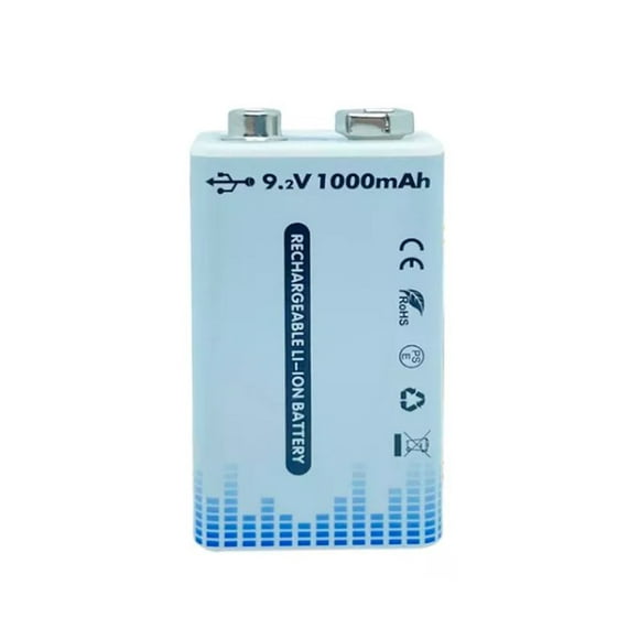 Batería 9v recargable Emetres USB