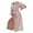 Pink, variant on Long Ice Silk Nightgown Summer Thin Simple Home Clothes Women Cardigan Bathrobe Nightgowns for Women