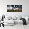 thumbnail image 2 of 3 Pieces Canvas Wall Art Tropical Waterfall Pastel Sunset Horizon Pictures Prints Nature Landscape Modern Artwork for Walls Painting Home Office Wall Decor Framed Ready to Hang - 12"x16"x3, 2 of 6