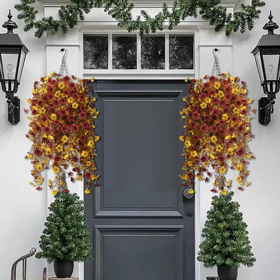 UV Resistant Artificial Flowers with Green Leaves, Realistic Faux Flowers Bouquet, All Weather Decor, Ramos De Flores Artificiales for Vase Arrangement