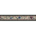 thumbnail image 2 of Yellow Blue Flowers Damask Beige Wallpaper Border Rugged Design, Roll 15' x 4.2'', 2 of 3