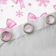 thumbnail image 4 of Manfei Ribbon Bow Bowtie Blackout Curtains Set of 2 (38x54 Each),Spink Christmas Snowflake Curtains and Drapes,Princess Bowknot Living Room Curtains For Child,Ultra Soft Home Decor, 4 of 6