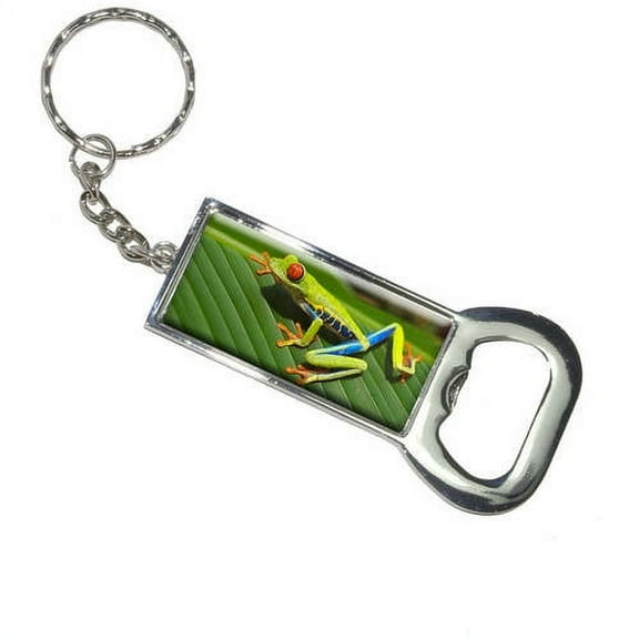 Red Eyed Tree Frog Keychain Bottle Bottlecap Opener