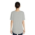 thumbnail image 3 of Time and Tru Women's V-Neck Tunic T- Shirt, 3 of 5