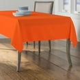 thumbnail image 2 of LA Linen Polyester Poplin 60 by 90-Inch Rectangular Tablecloth, Orange, 2 of 2