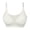 CBO72-White, variant on Jelly Bras For Women No Underwire Wireless Push Up Bra Soft Support Comfort Seamless Full Coverage Bras Black Large