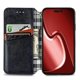 thumbnail image 3 of Funda de cuero prensado en rejilla para iPhone 15 Pro Max, 3 of 5