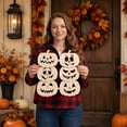 thumbnail image 6 of Halloween Pumpkin Hanging Ornament Decorative DIY Craft Sign for Home Wall Party Decor Seasonal Gift Tags for Fall Autumn Holiday Celebration Theme,1Pack C, 6 of 6