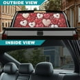 thumbnail image 5 of SEANATIVE See Through Window Decal for Truck Back Window Perforated Full Coverage Graphic Sticker Car Film Sun Block UV Protection for Valentine's Day Decor, Heart Shape Pattern Red, 5 of 7