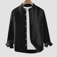 thumbnail image 2 of Long Sleeve Shirt for Women Young Womens Tops Casual Loose Fit Long Sleeve Shirt Top With Collar, 2 of 3