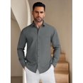 thumbnail image 6 of COOFANDY Mens Button Down Shirts Long Sleeve Casual Shirts Wrinkle Free Dress Shirts, 6 of 6