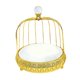 thumbnail image 5 of Soporte para pastel de jaula de pájaros, bandeja decorativa para servir pasteles y dulces una sola capa, 5 of 9