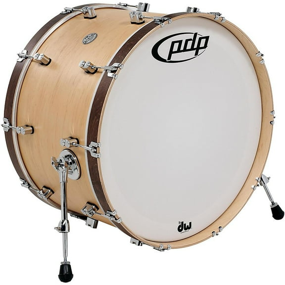 PDP by DW Concept Series Classic Wood Hoop Bass Drum 24 x 14 in. Natural/Walnut