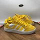 thumbnail image 1 of Ad-id-as Tyshawn Low Yellow White Leather Skate Shoes Mens 5 Womens 6 H06338, 1 of 6