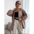 thumbnail image 2 of Cardigan Mujer Largo Ensamble Dama Maxi Sueter Botón Bolsas LOLE  Cardigan, 2 of 3