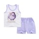 thumbnail image 1 of Bebé niño niña sin mangas de dibujos animados Casual traje chaleco pantalones pantalones cortos ropa 60 perfke traje de verano para niños, 1 of 9