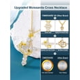 thumbnail image 3 of Collar YIMERAIRE Cruz Corona de Moissanita en Vermeil de Oro 14K, 3 of 8